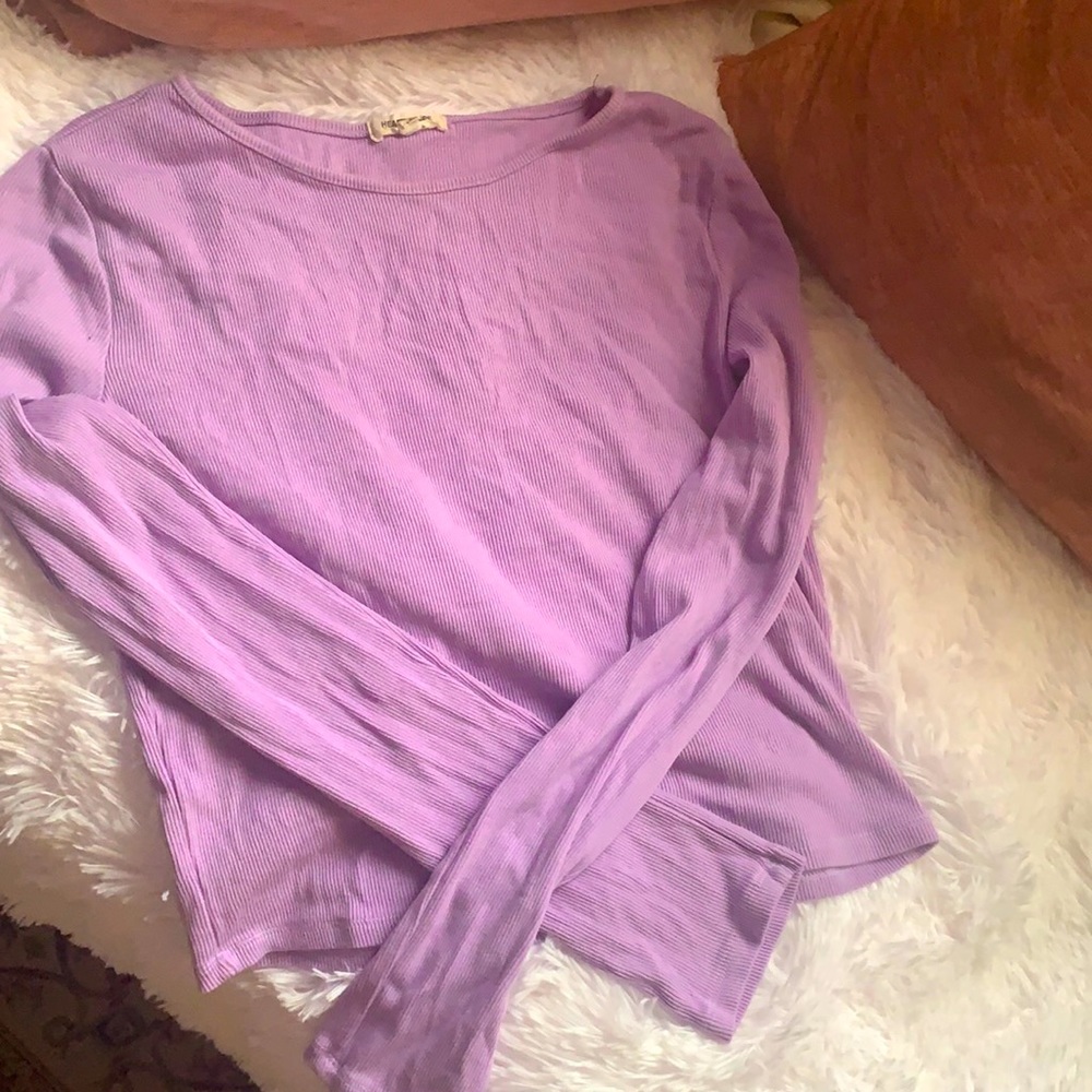 Fashion Nova Lilac long sleeve top